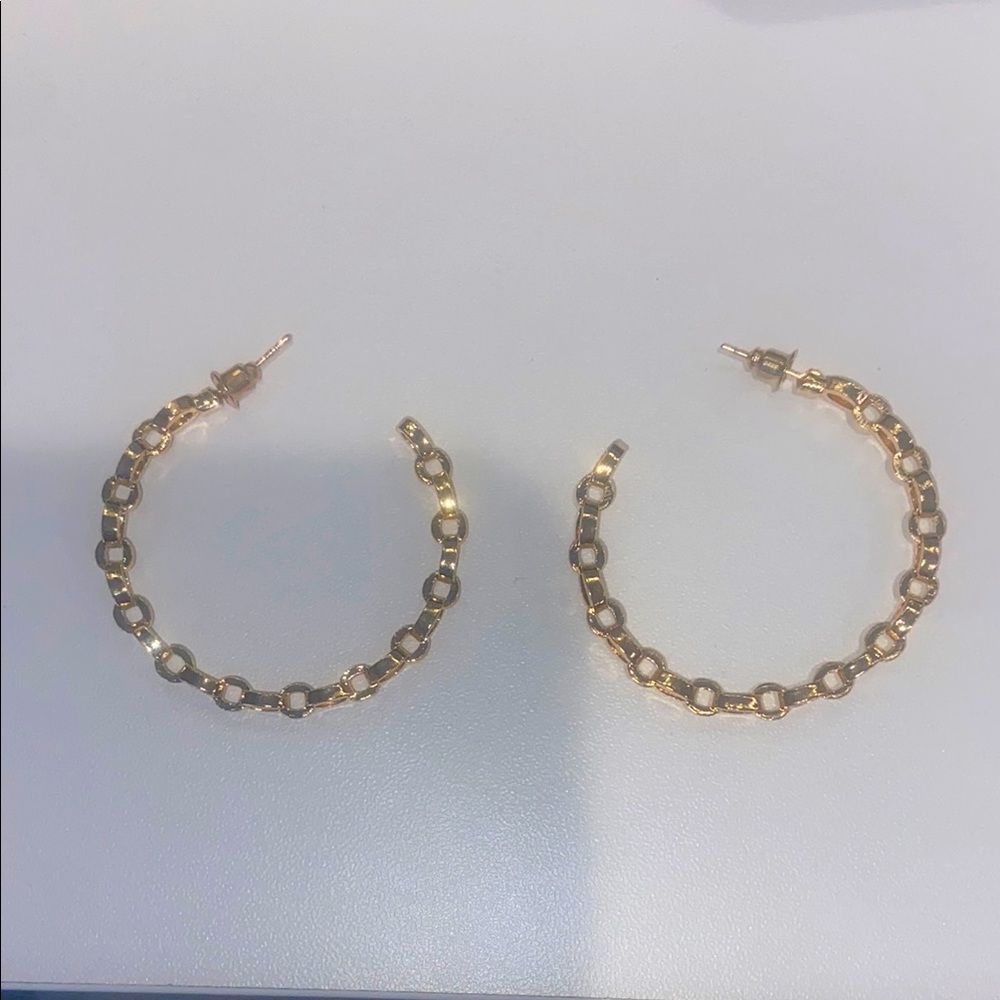 Elegant Gold Hoop Earrings